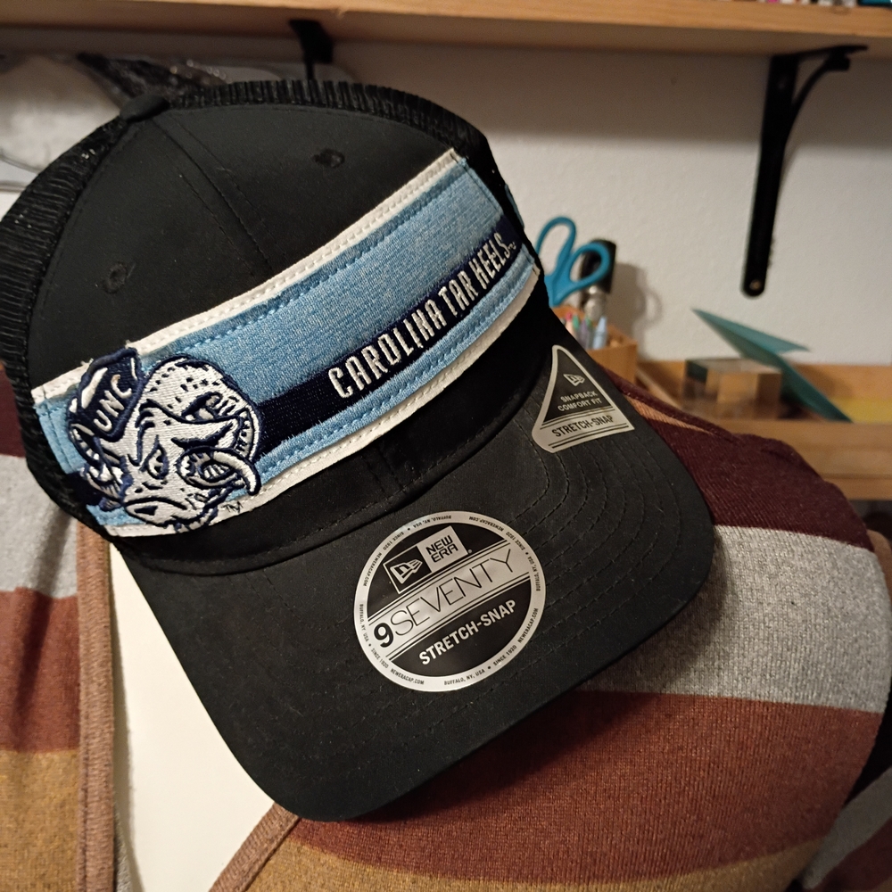 New Era Black and Blue Carolina Tar Heels Hat